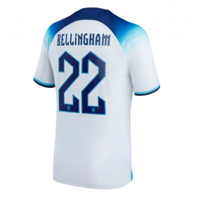 Moški Nogometni dresi Anglija Jude Bellingham #22 Domači SP 2022 Kratek Rokav